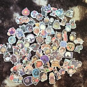 50+pcs Studio Ghibli Anime Character Stickers